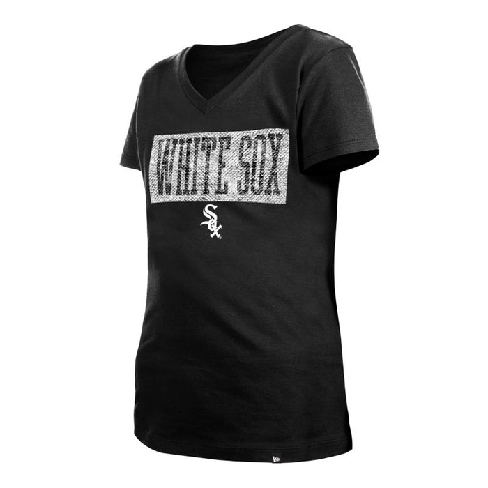 New Era Sequin Flip White Sox Youth Girls Tee-1