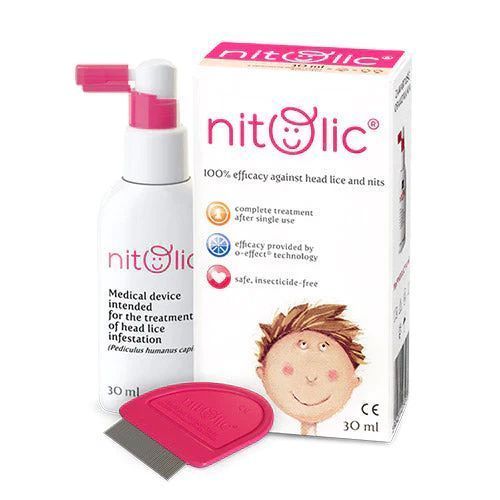 Nitolic Anti-Lice Hair Treatment with Comb, 1 Pack - Makkah Pharmacy
