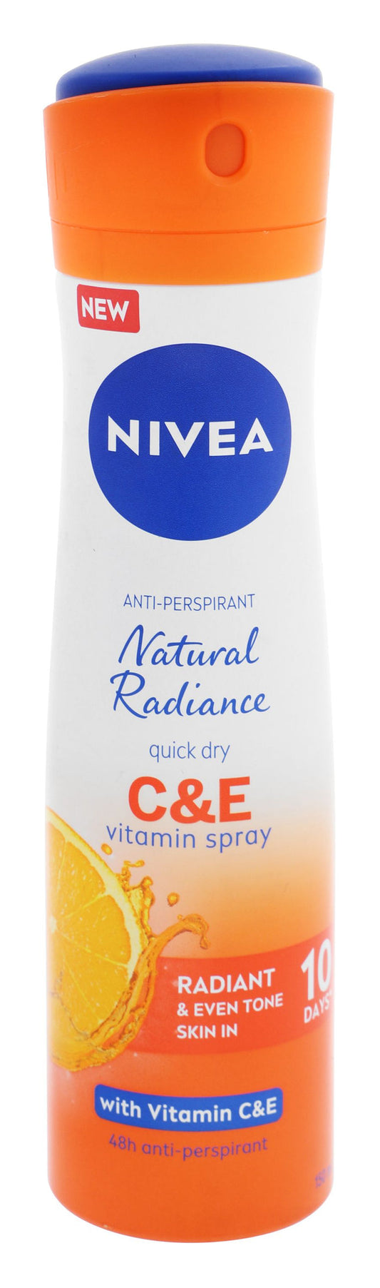 Nivea Anti-Perspirant Natural Radiance Vitamin C & E Female Deo Spray, 150ml - Makkah Pharmacy