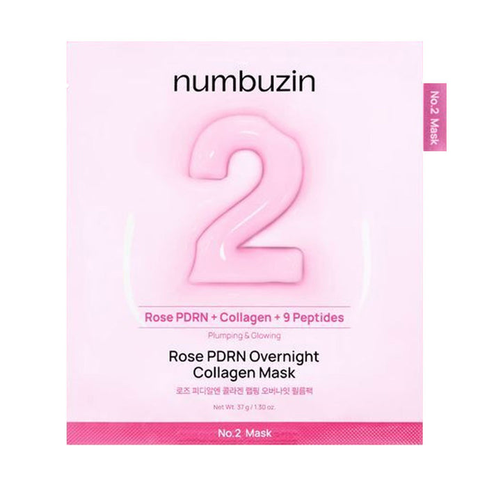 NUMBUZIN No.2 Rose PDRN Overnight Collagen Mask Nudie Glow Australia