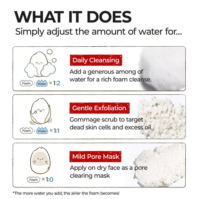 NUMBUZIN No.3 Rice Enzyme Skin Softening Cleansing Foam Nudie Glow Australia