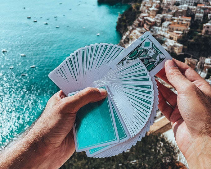 PlayingCardDecks.com-NOC Luxury Aquamarine Playing Cards Cartamundi