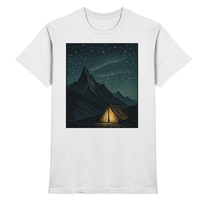 Front view of Arvenzo North Light Unisex White Shirt, premium cotton fabric, classic fit and clean design.