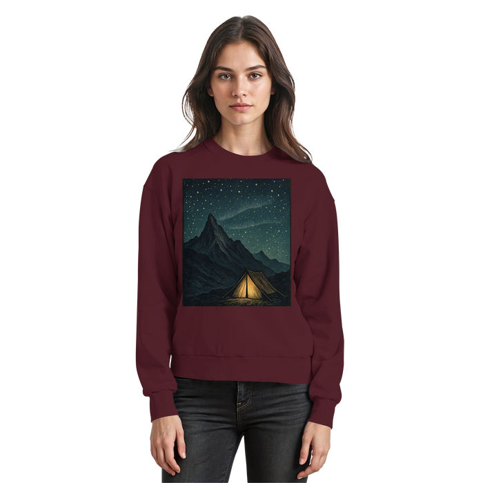 Arvenzo North Light Burgundy sweatshirt featuring a classic crewneck design and comfortable fit, front view image.