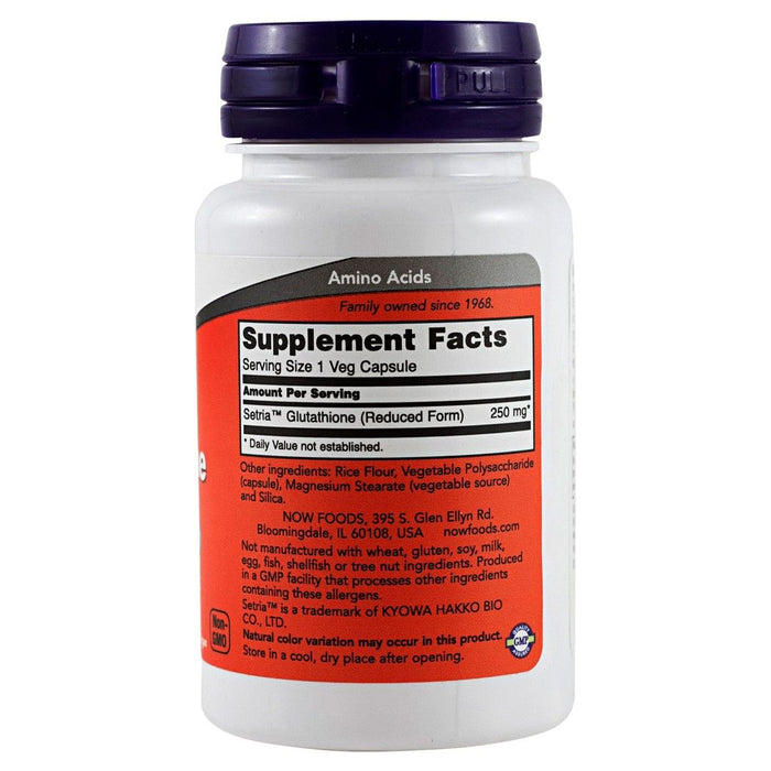 Now Foods Glutathione 250 Mg 60 Veg Capsules - Makkah Pharmacy