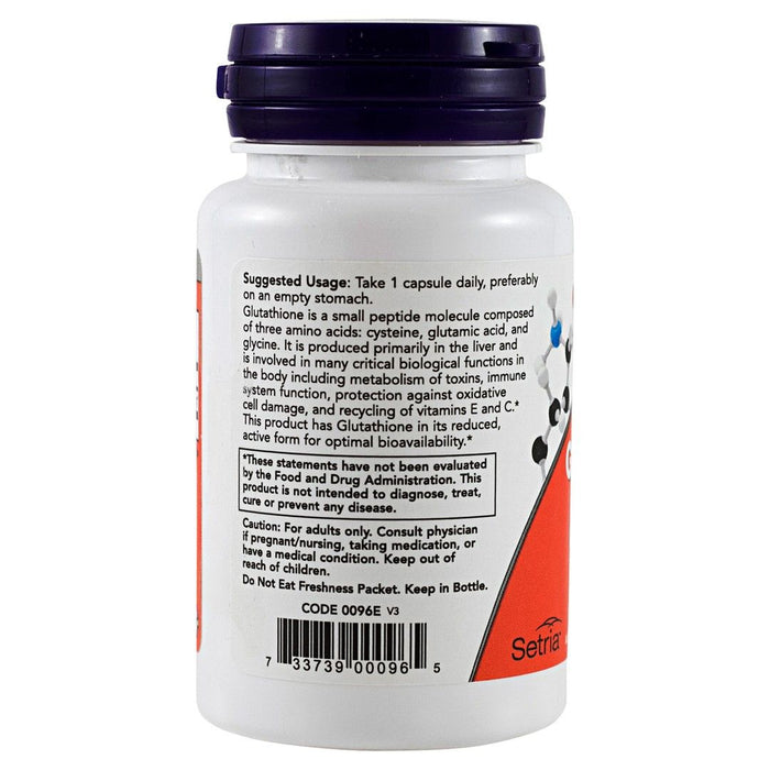 Now Foods Glutathione 250 Mg 60 Veg Capsules - Makkah Pharmacy