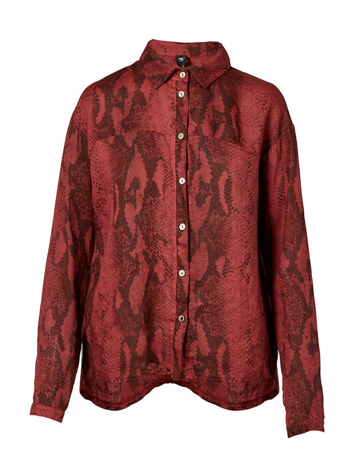Nu Denmark Rosalil Shirt - Ruby Red