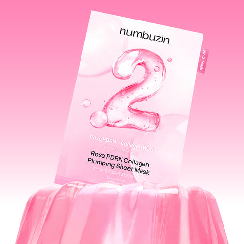 Numbuzin No.2 Rose PDRN Collagen Water Plumping Mask 4