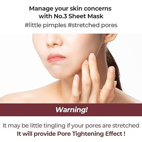 Numbuzin No.3 Tingle-Pore Softening Sheet Mask (4ea)