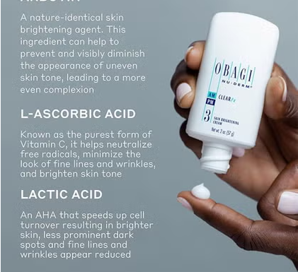Obagi Nu Derm 3 Clear Fx Skin Brightening Face Cream 57g Obagi