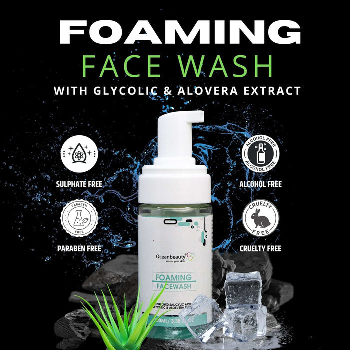 Oceanbeauty Foaming Facewash & Oceanbeauty Moisturizing Lotion - Cosmosentials