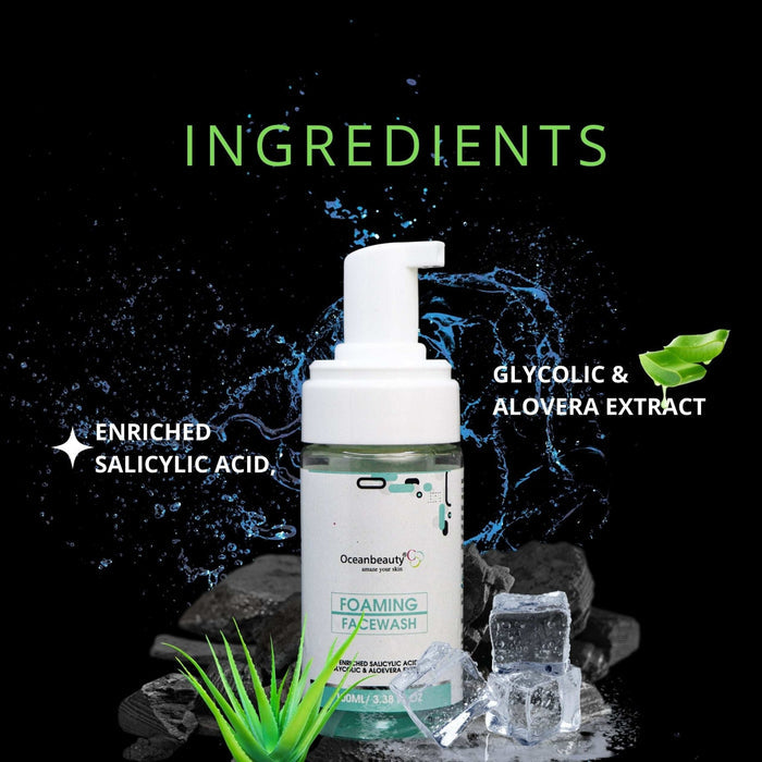 Oceanbeauty Foaming Facewash & Oceanbeauty Moisturizing Lotion - Cosmosentials