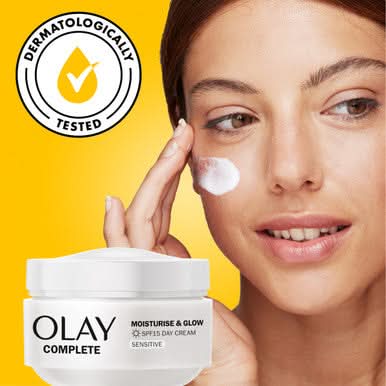 Olay Complete Moisturise & Glow Sensitive Day Cream 50ml