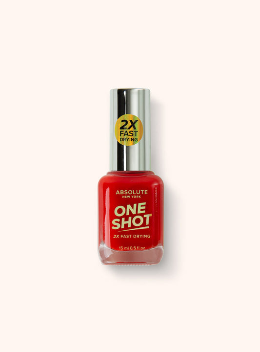 One Shot Nail Polish - Coral Red