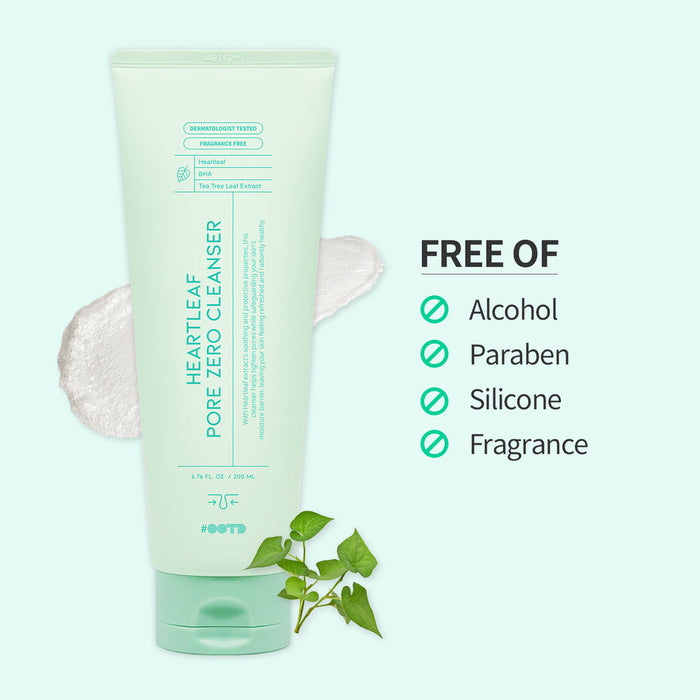 OOTD Heartleaf Pore Zero Cleanser 200ml