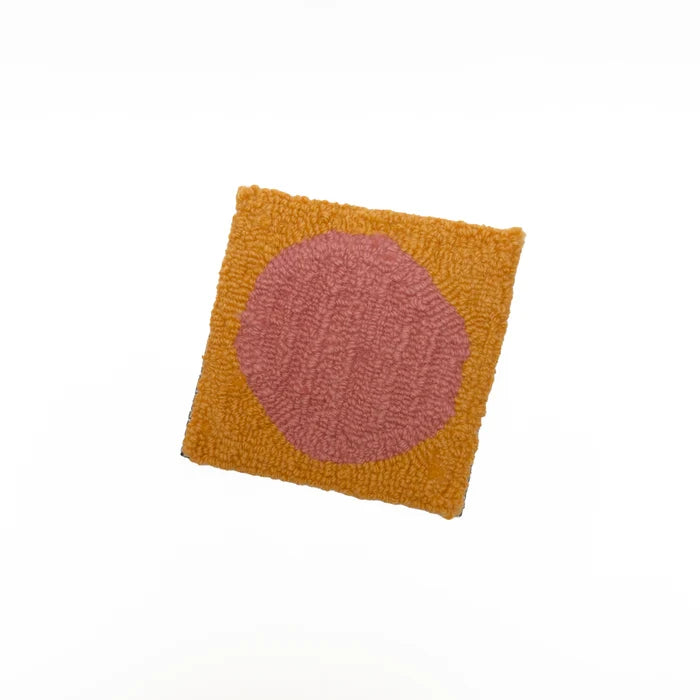 Opal Rugs Melon + Pink Coaster Set
