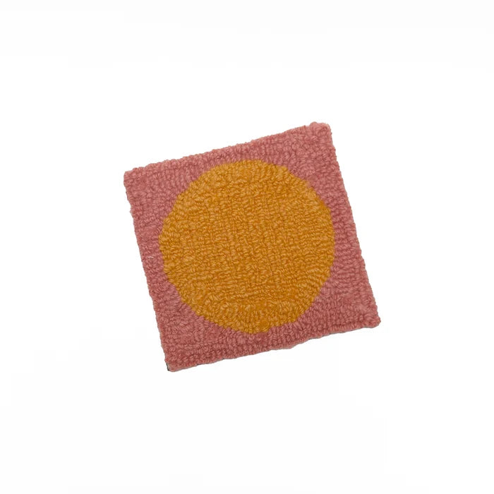 Opal Rugs Melon + Pink Coaster Set