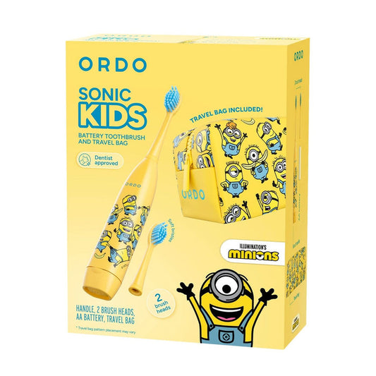Ordo Sonic Kids Battery Toothbrush & Travel Bag - Minions