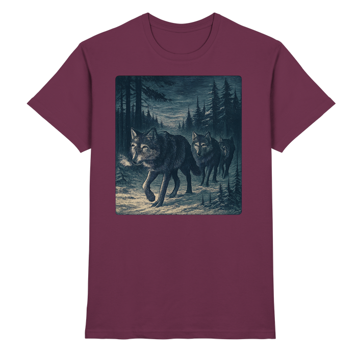 Front view of Arvenzo Pack North unisex shirt in burgundy, showcasing a premium quality casual shirt design.