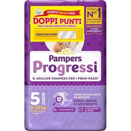 Pampers Progress Junior Size 5 Diapers