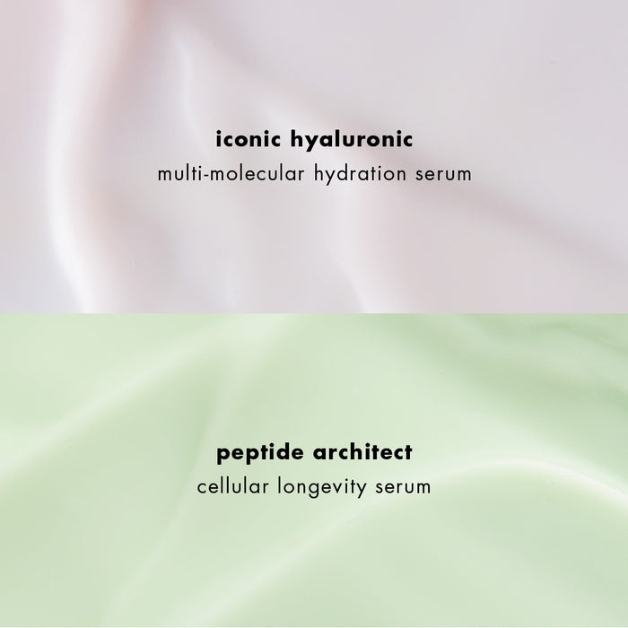 Pause + Effect Duo: Iconic Hyaluronic and Peptide Architect