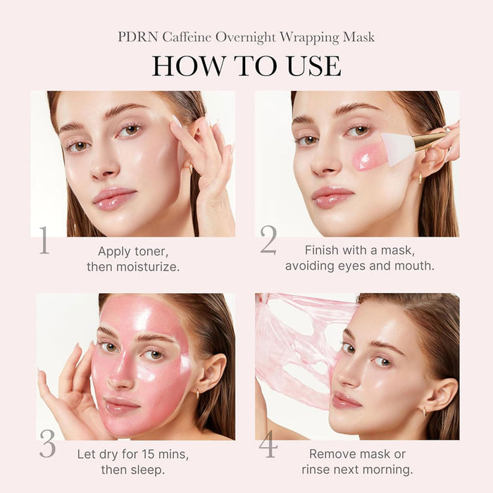 Medicube PDRN Pink Caffeine Night Wrapping Mask Nudie Glow Australia