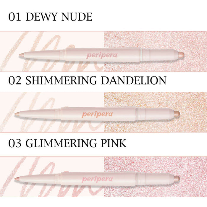 Peripera Sugar Twinkle Duo Eye Stick 01 Dewy Nude