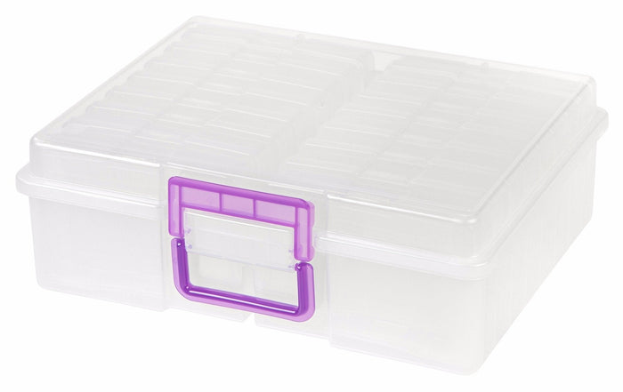 Photo Keeper - 4-inchx6-inch - 16 Case - image 3#color_clear-purple