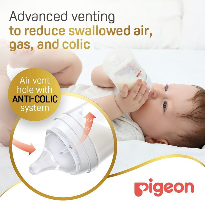 Pigeon Softouch Medium Anti-Colic Y-Cut Nipples (3+ Months), 2 Pieces