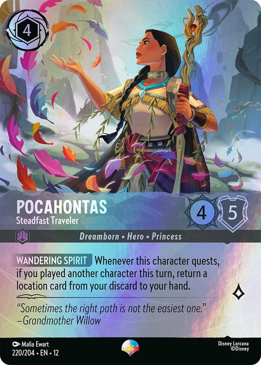 Pocahontas - Steadfast Traveler (Epic) (220/204) [Wilds Unknown] - Shop at xdovtoxtgo