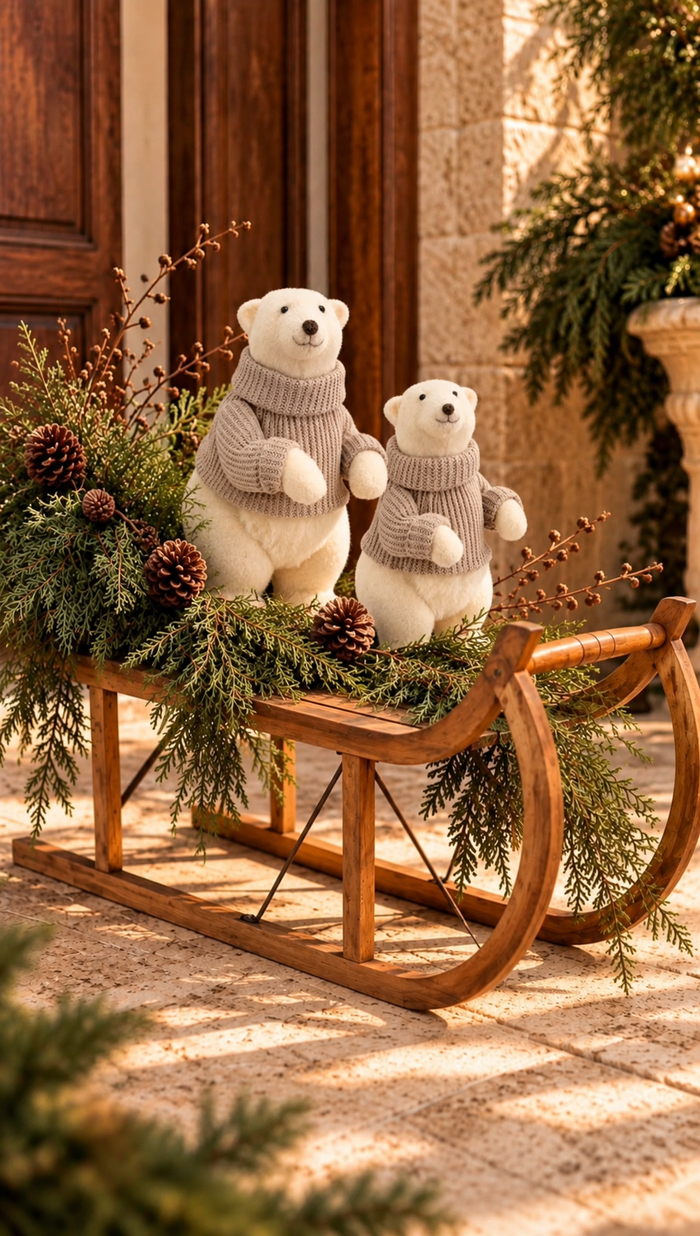POLAR BEAR WITH KNIT SWEATER