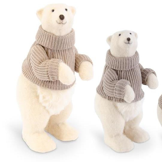 POLAR BEAR WITH KNIT SWEATER