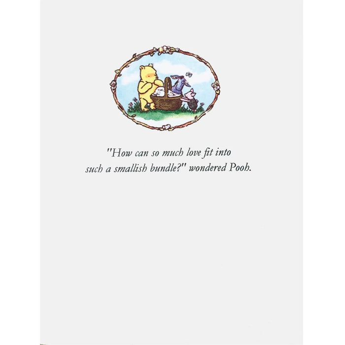 Pooh Bear Baby Card