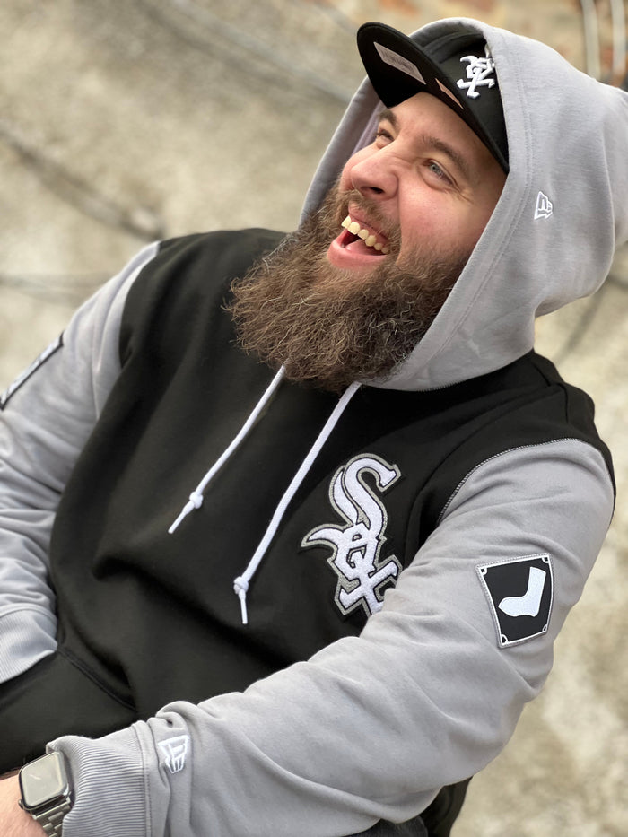 Premium Exclusives White Sox 2 -Tone Black and Grey Hood