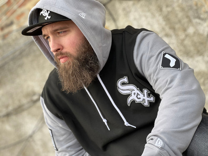Premium Exclusives White Sox 2 -Tone Black and Grey Hood-1