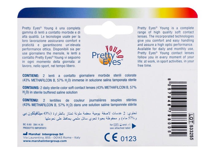 Pretty Daily Contact Lens - Blue - Makkah Pharmacy
