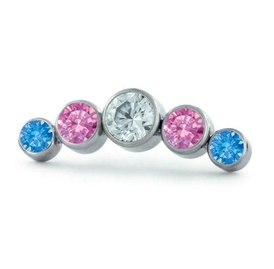 Pride Bezel Set Clusters (5pcs)