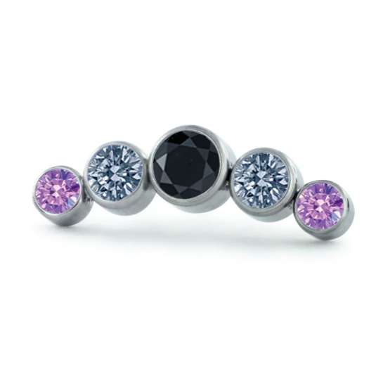 Pride Bezel Set Clusters (5pcs)
