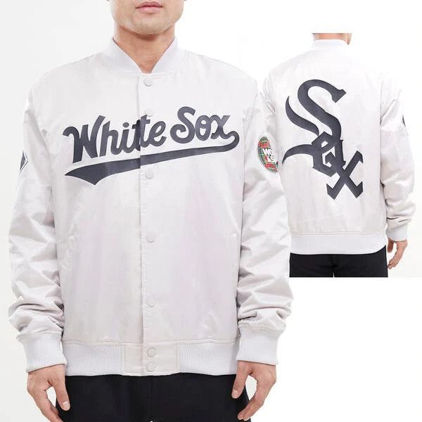 Pro Standard Satin Grey WS05 White Sox Jacket
