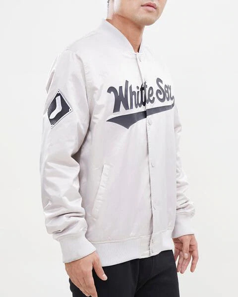 Pro Standard Satin Grey WS05 White Sox Jacket-1