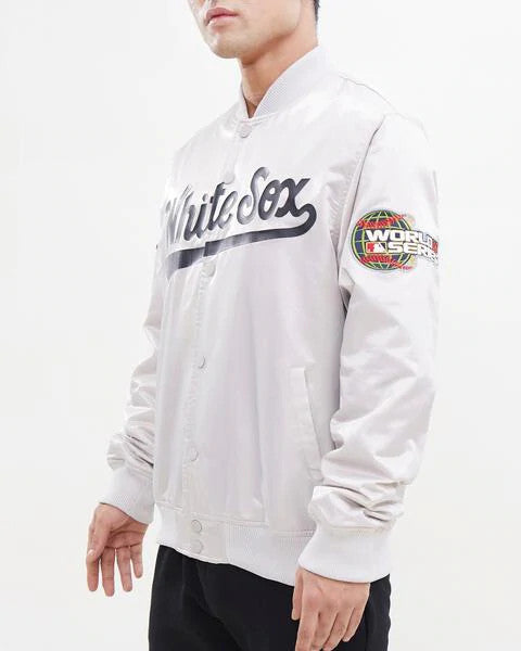 Pro Standard Satin Grey WS05 White Sox Jacket-2