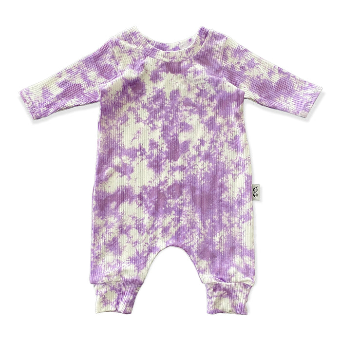 Purple Tie Dye Harem Romper