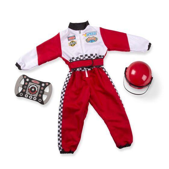 Race Car Driver Role Play Costume Set 3 - 6 Yrs - USA Party Store
