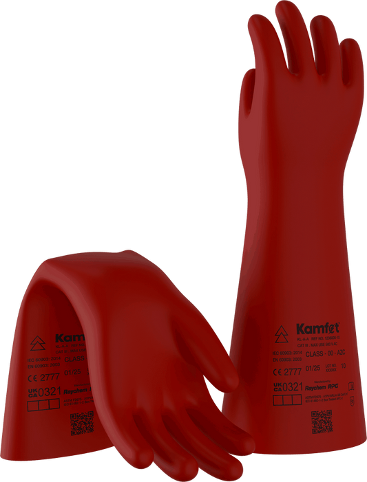 Raychem RPG Kamfet KL-B Class 0 Electrical Insulating Gloves – 1kV Arc Flash