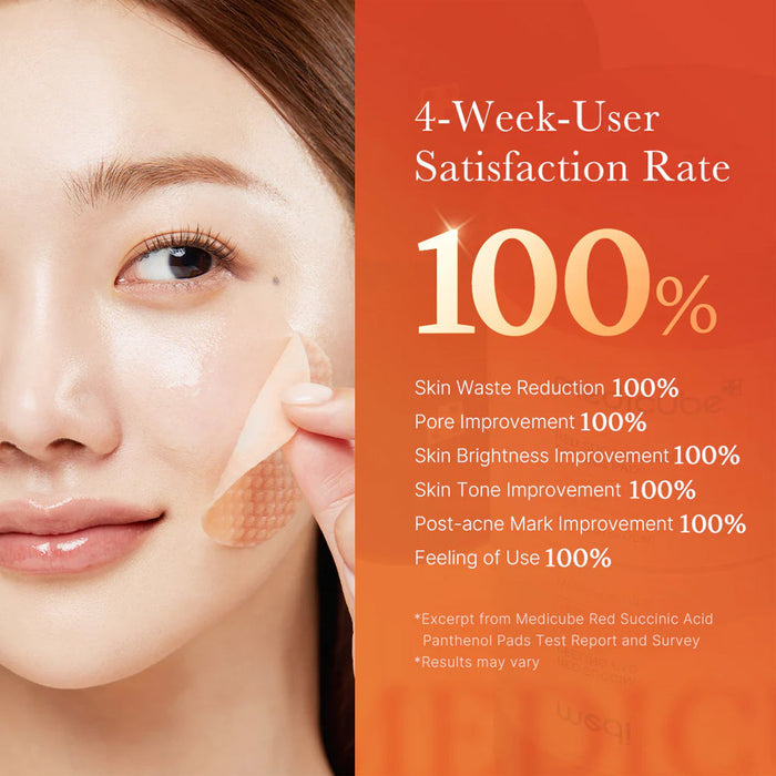 Medicube Red Succinic Acid Peeling Pad Nudie Glow Australia