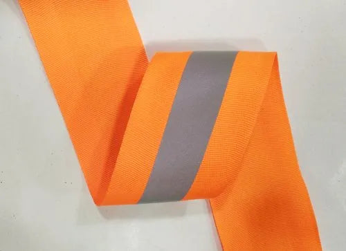 Reflective Orange Webbing Tape