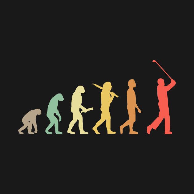 Retro Golf Evolution Gift For Golfers & Golf Players T-Shirt