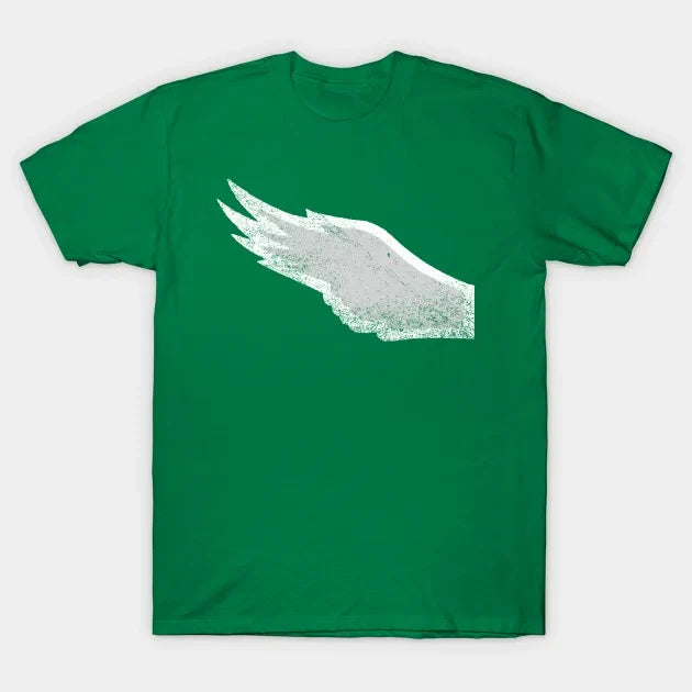 Retro Philadelphia Eagles Kelly Green Wing T-Shirt