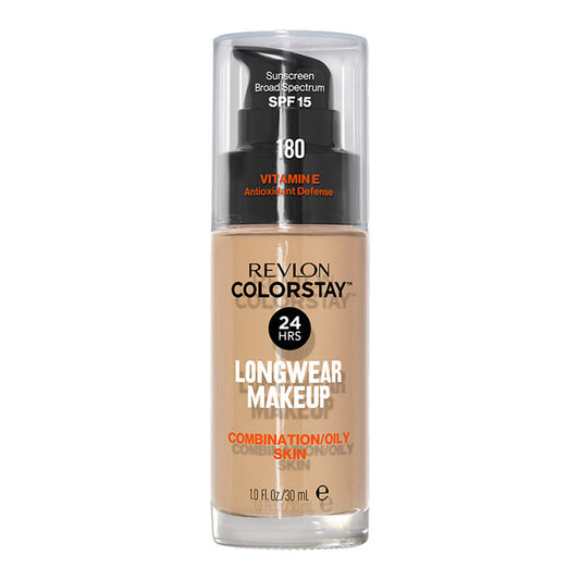 Revlon ColorStay Longwear Makeup Combination/Oily SPF15 30ml in shade 180 SAND BEIGE - matte, breathable foundation for up to 24H wear