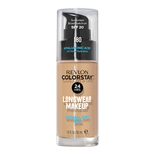 Revlon ColorStay Longwear Makeup Normal/Dry Skin SPF20 30ml in shade 180 SAND BEIGE - hydrating foundation with 24H wear